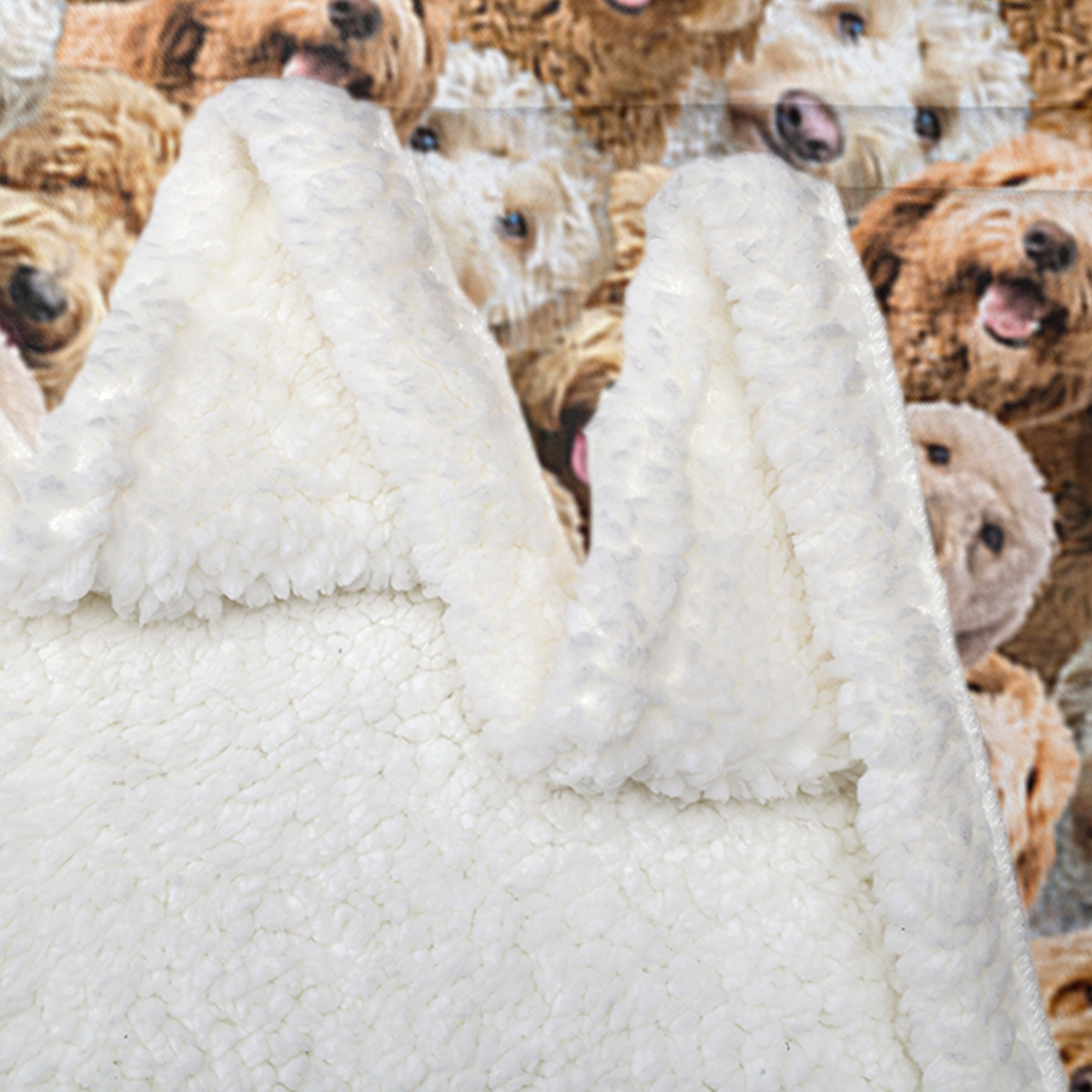 Cockapoos Fleece Blanket Fuzzy Dogs Blanket For Kids Adults Cute Puppy Cockapoos Throw Blanket Puppy Dog Animal Pattern Sherpa Blankets Cockapoos Gifts For Women - Image 2