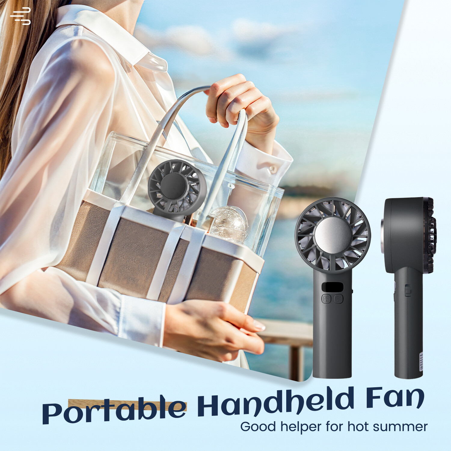 VIRAL Handheld Portable Fan Adjustable Turbo Mini Fans, 5000mAh Battery Free UK Wide Shipping - Image 3